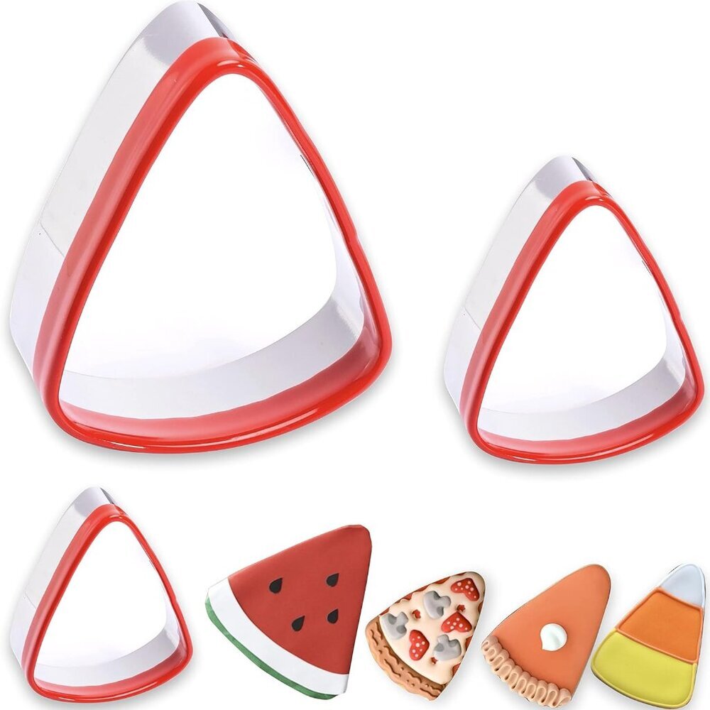3-Piece Candy Corn Cookie Cutter, Fall Thanksgiving Pumpkin Pie Cookie Cutters,